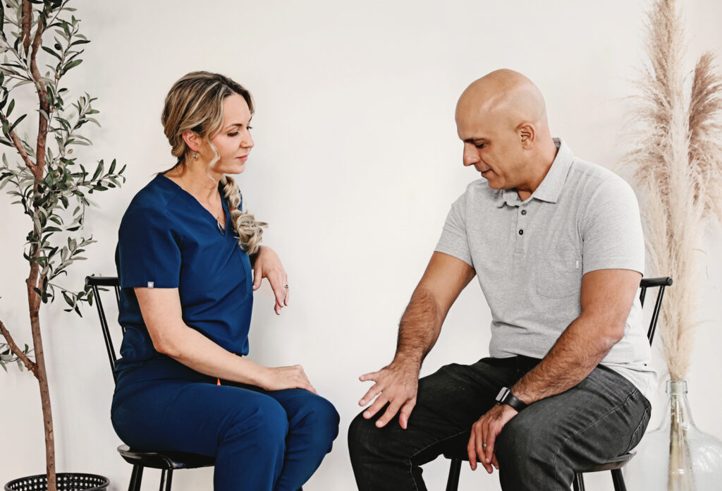 Patient consulting for nail fungus in Bend